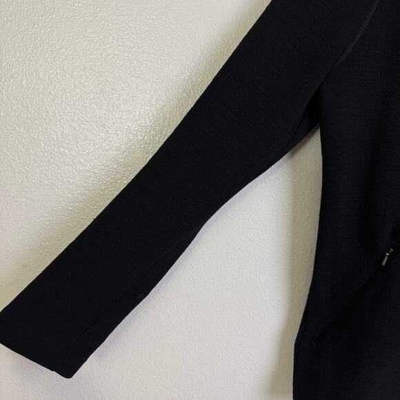 IBEX Wool Jacket Womens Large Black Full Zip Outdoors HIking Wool Embroidered - Picture 5 of 13